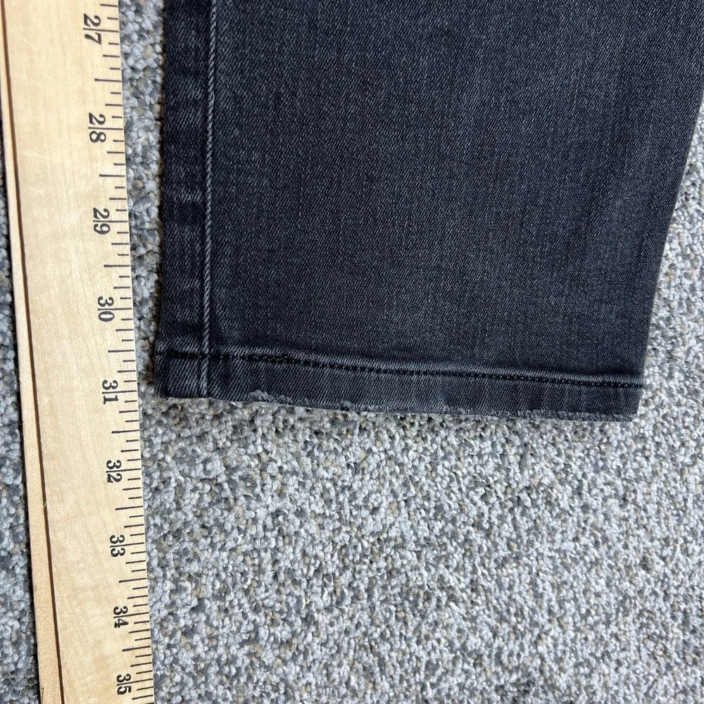 Express Jeans Mens 32x32 Black Rocco Slim‎ Straight Dark Wash Stretch Denim